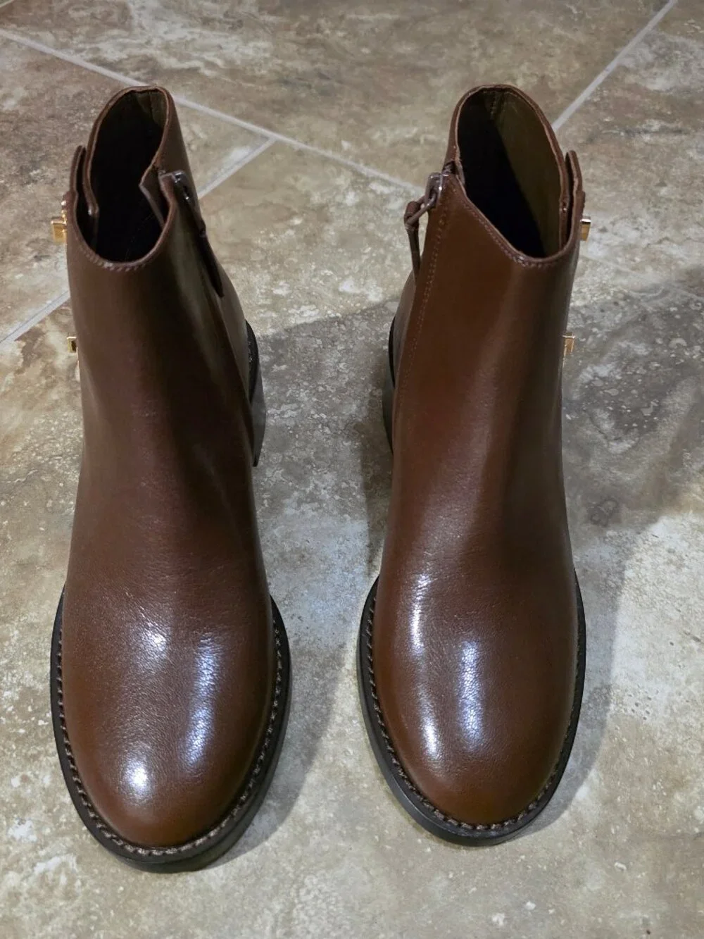 Tory Burch glossy brown
